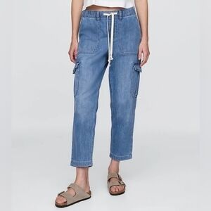 Gap Easy Jean Denim Cargo Joggers